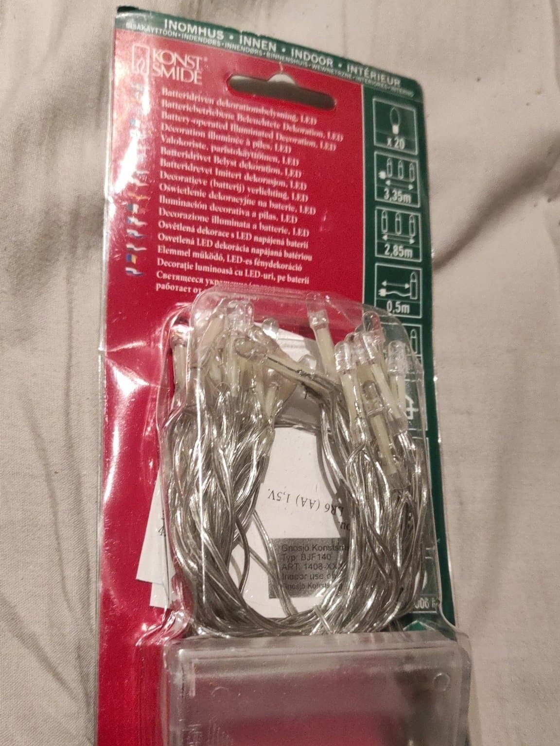 Ny batteridriven ljusslinga, Juldekorationer, Konstsmide