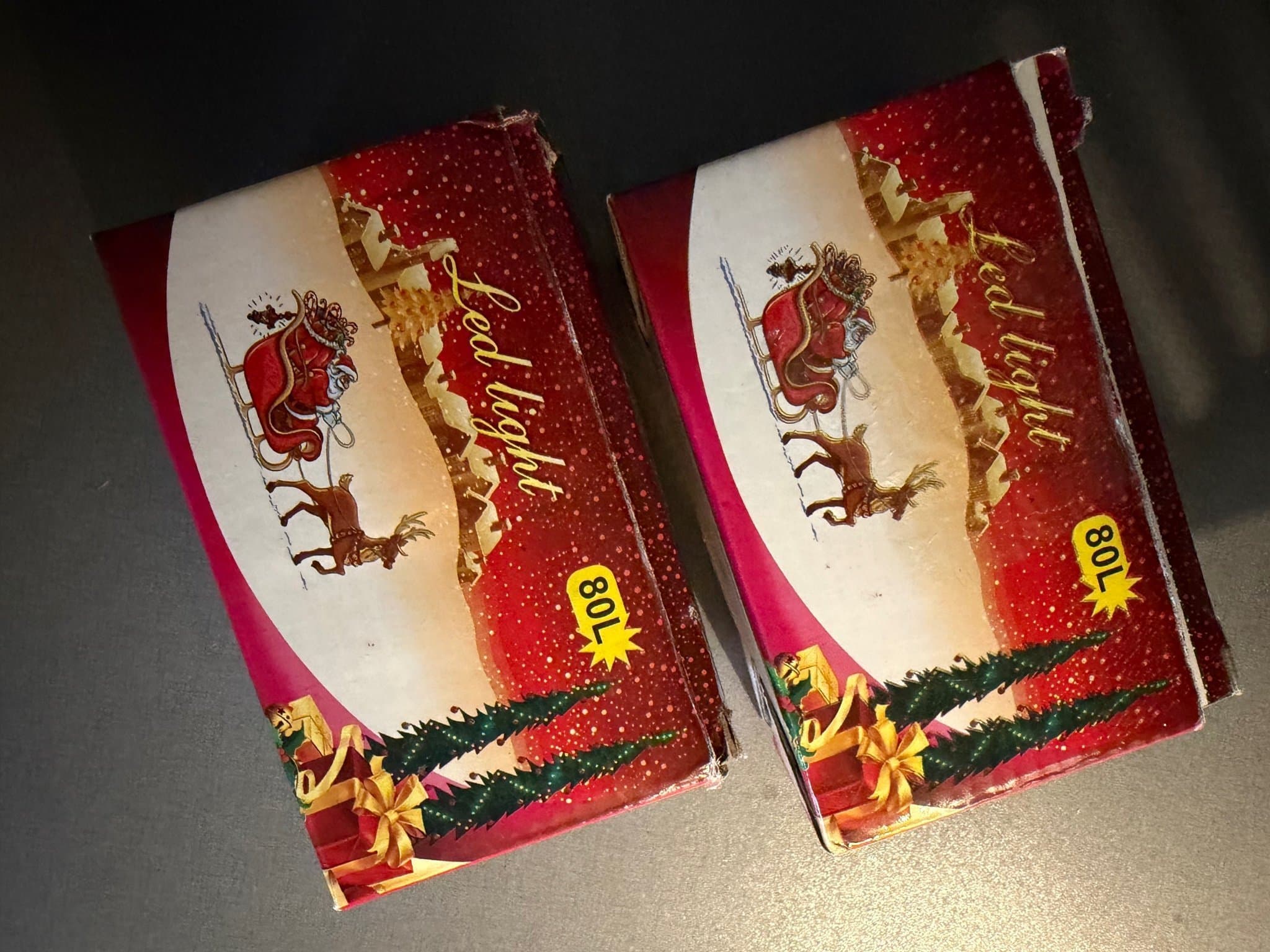 Julgransbelysning LED Ljusslinga, julgran led lampor, jul, xmas, 2 set