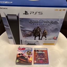 Playstation 5 INKL 4 SPEL GOD OF WAR Ragnarök Bundle Nytt & Oöppnat