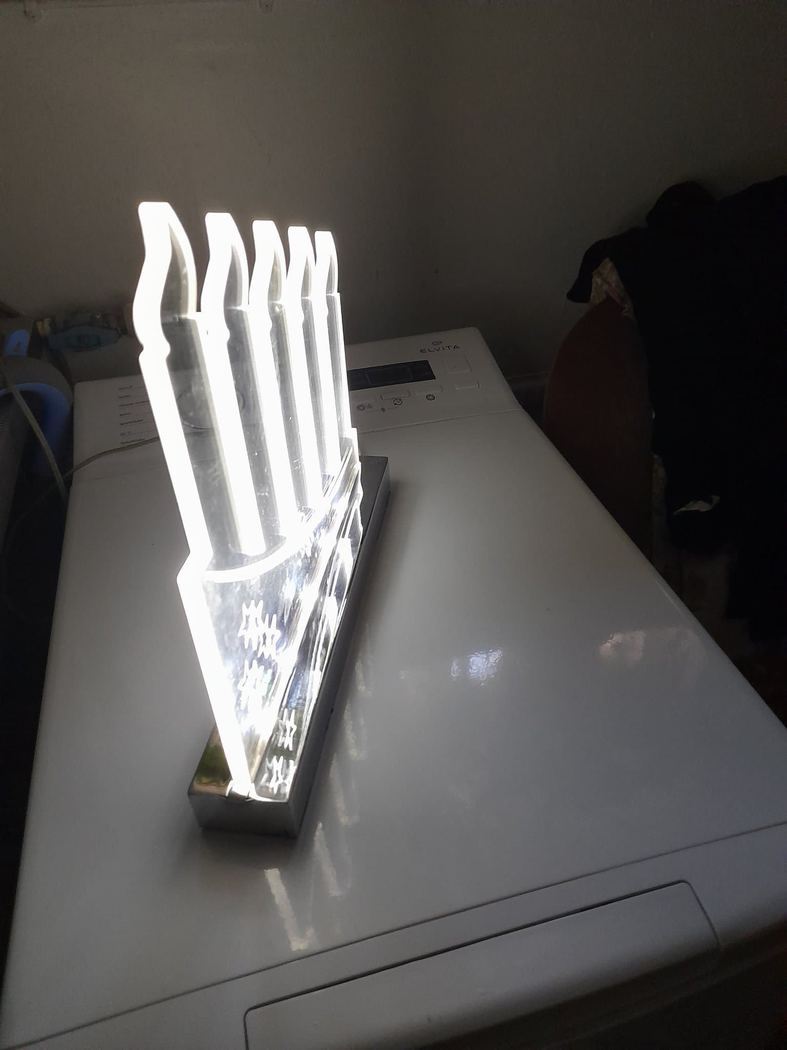 Adventsljusstake med LED-belysning