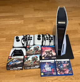 PlayStation 5 + spel, fight sticks & LEGO Star Wars