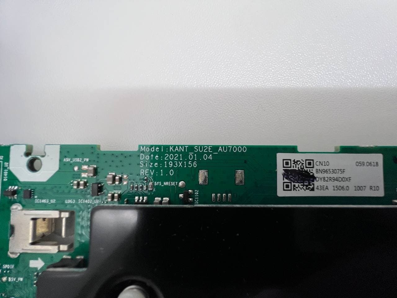 Samsung UE43AU7172U Smart TV Moderkort - KANT_SU2E_AU7000 (BN96-53075F)