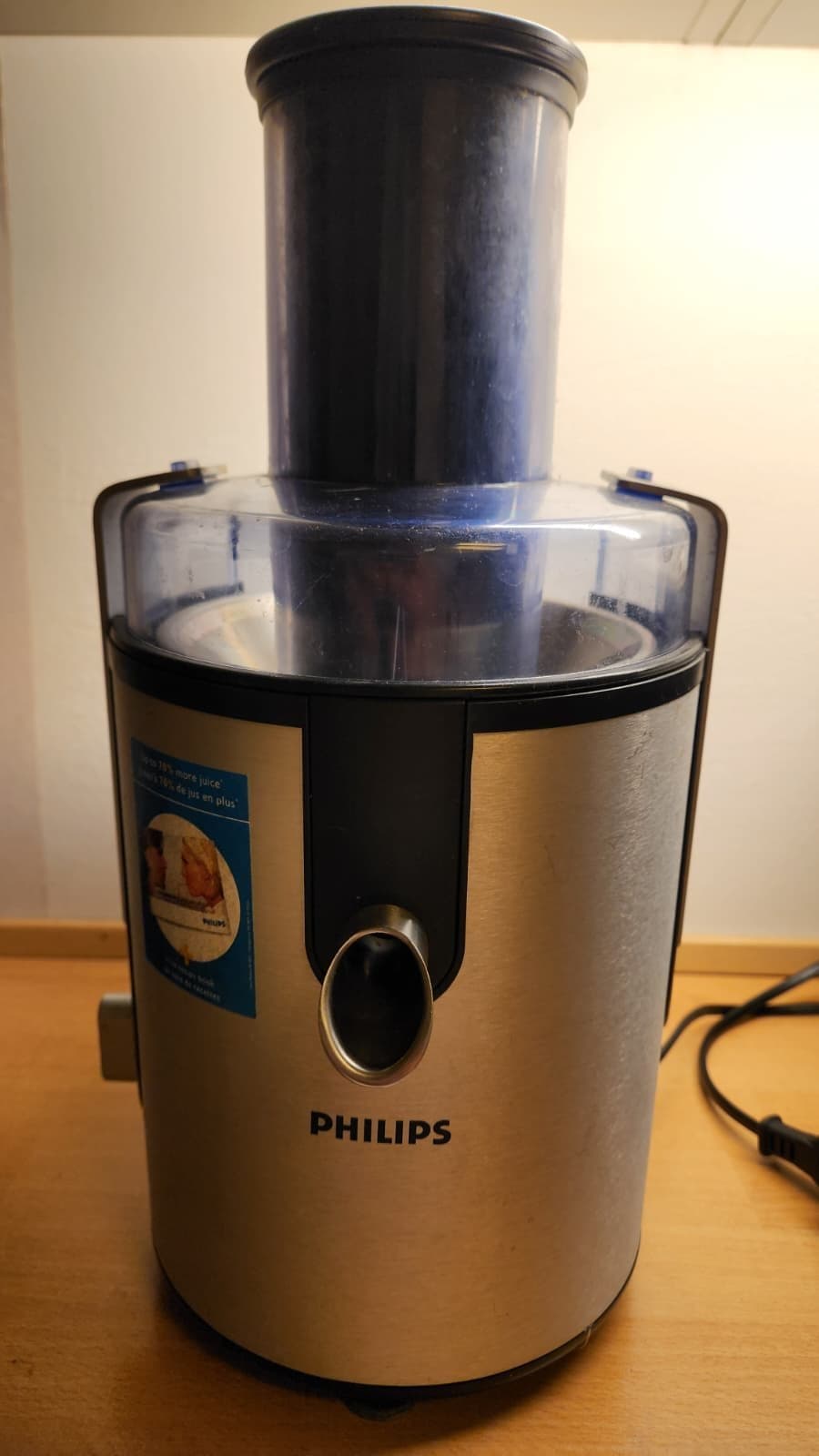 Philips HR1861 juicemaskin – 700W rostfritt stål