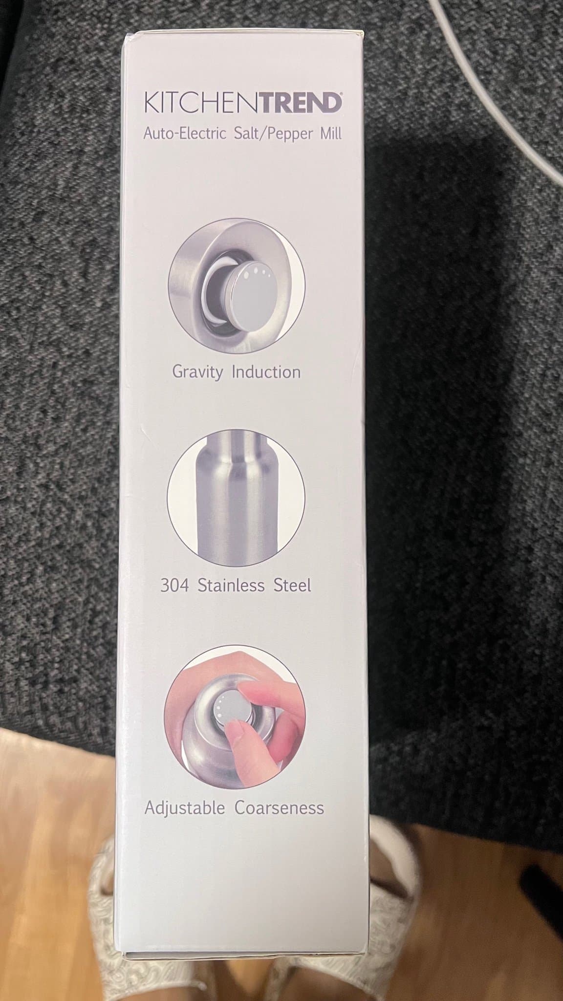 Brand New KitchenTrend Auto Electric Salt & Pepper Mill Set – 2 Pieces