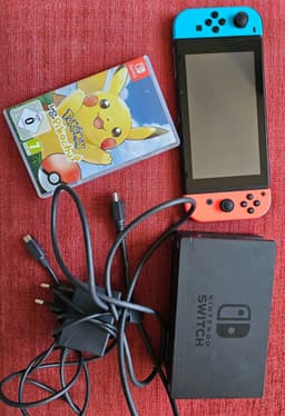 Nintendo Switch med Pokemon lets go Pikatchu
