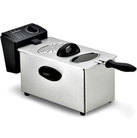 Fritös 3 liter 2000 Watt Rostfri Proffsmaskin