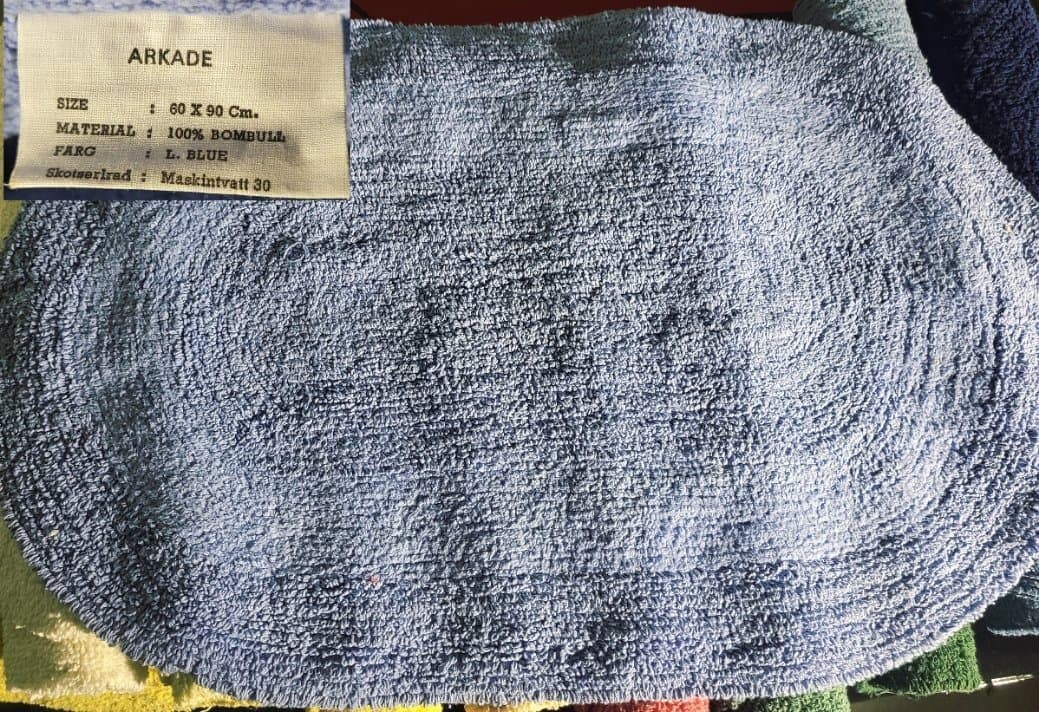 Ny badrumsmatta 100% Bomull 60x90cm