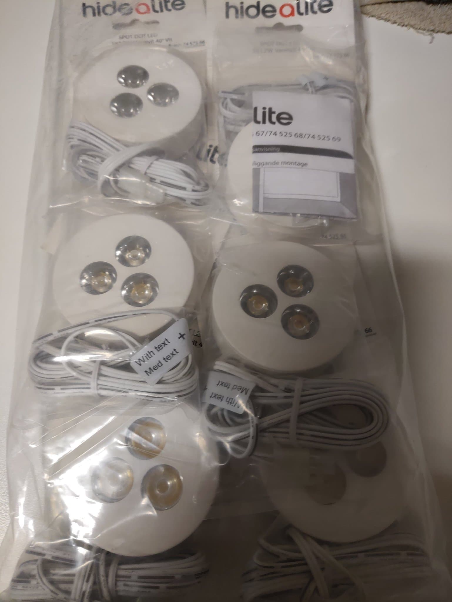 Hide-a-lite SPOT DOT LED 3x1.2W Varmvit 40°