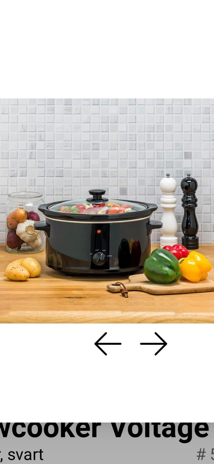 Slowcooker 3.2 Liter HELT NY "Julklapp"