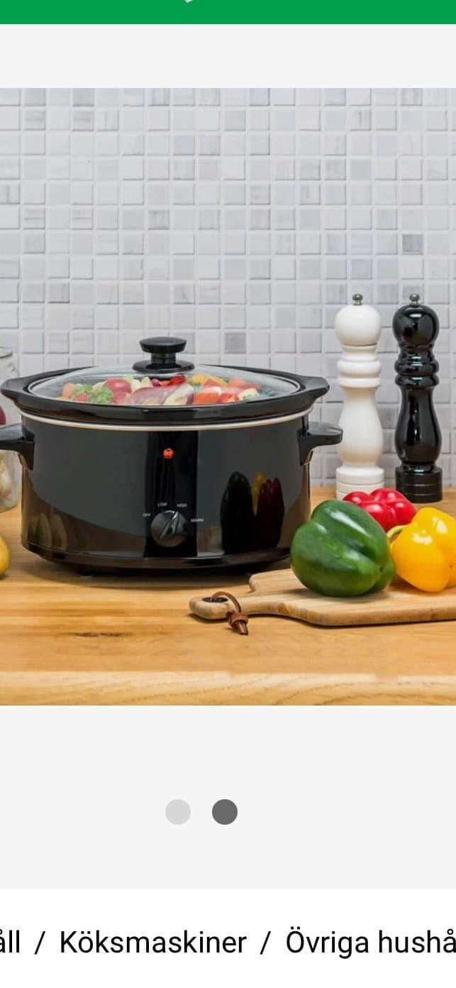 Slowcooker 3.2 Liter HELT NY "Julklapp"