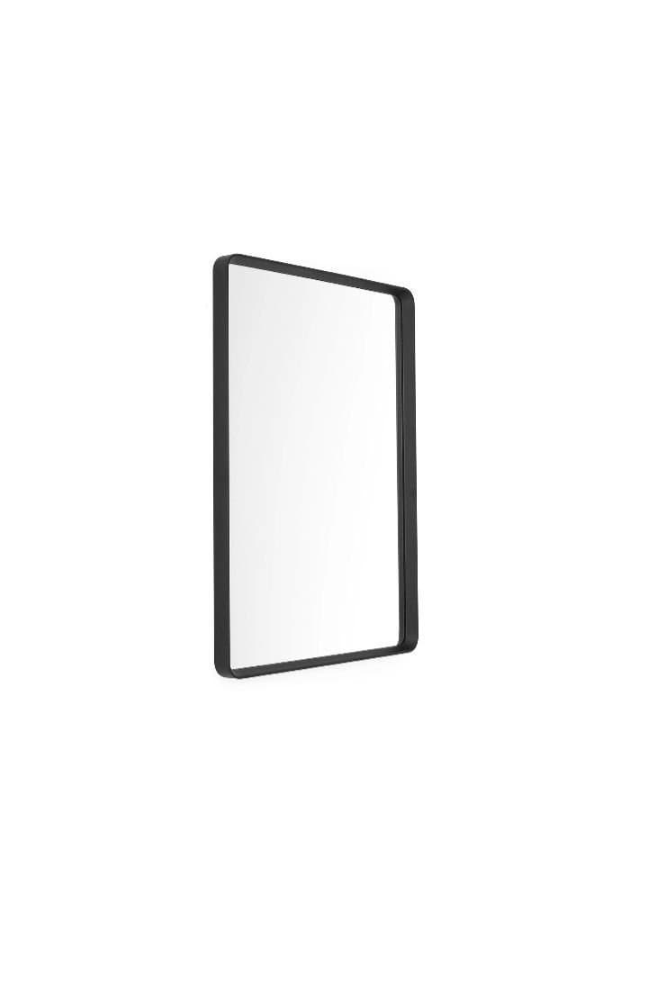 Större spegel med svart ram