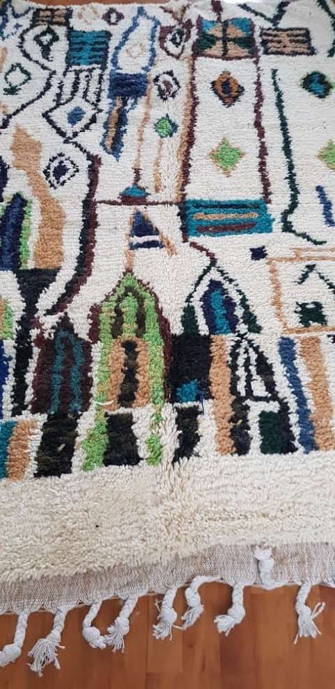 Handknuten Berber matta - 247x154cm