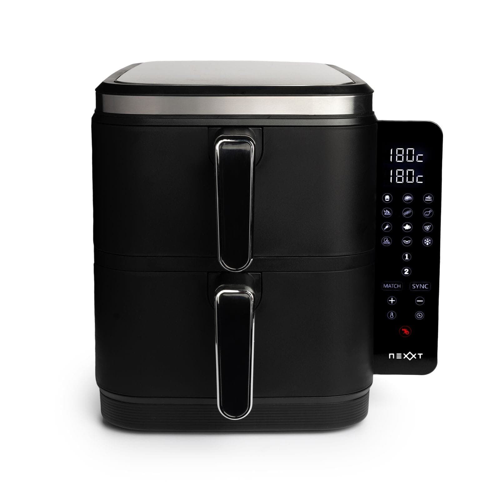 Nexxt Dubbelstaplad Airfryer med 12 matlagningsprogram – 11 liter BEDI CO120724