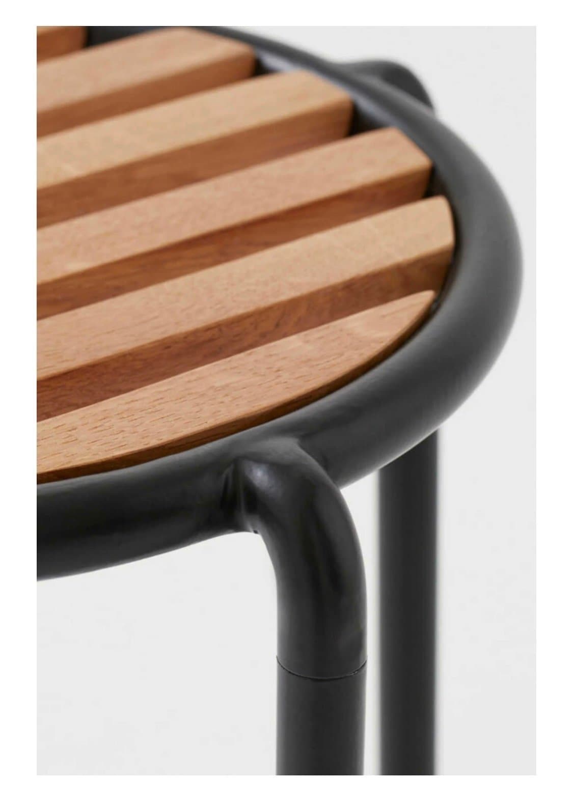 *~* Ny! Design H&M ~ pall i metall & ek trä ~ utgått! *~*