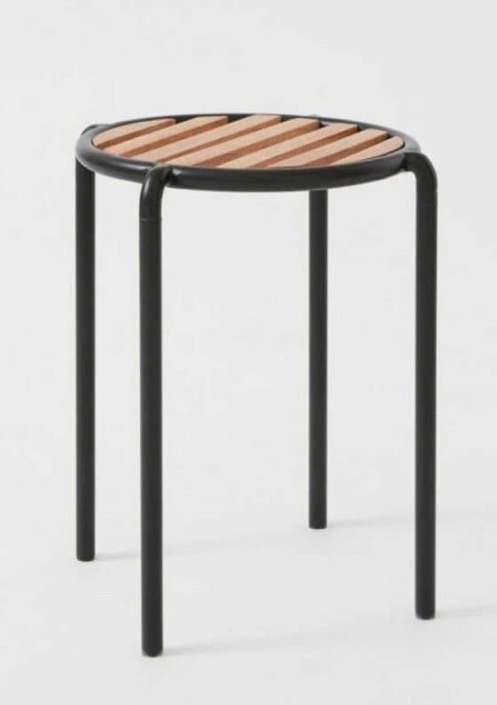 *~* Ny! Design H&M ~ pall i metall & ek trä ~ utgått! *~*