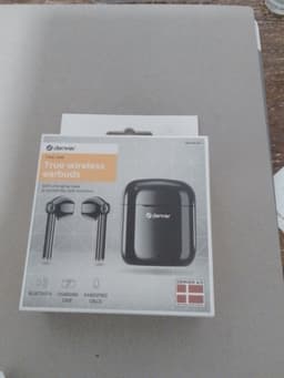 Nya,Denver TWE-39B Trådlösa Hörlurar,lågt köp nu pris .