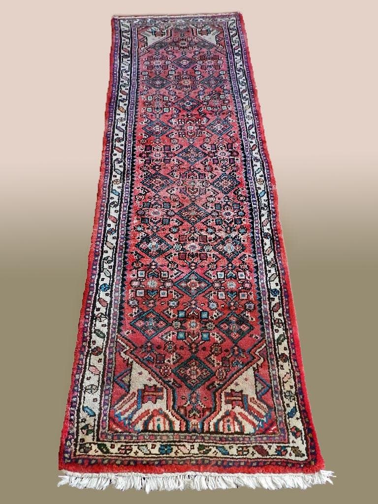 ÄKTA HANDKNUTEN GALLRIMATTAN