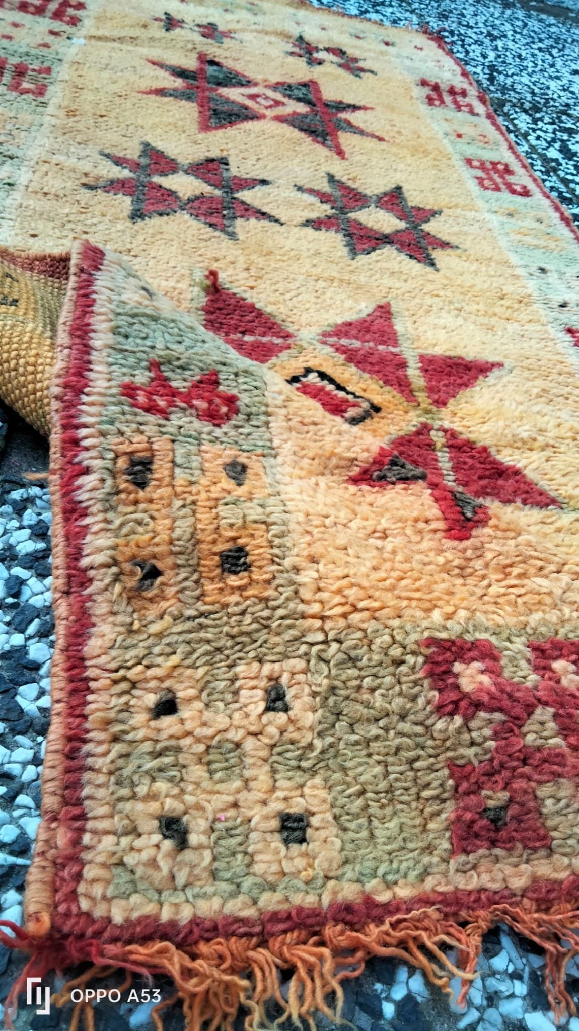 Handknuten Berber matta - 178x70cm