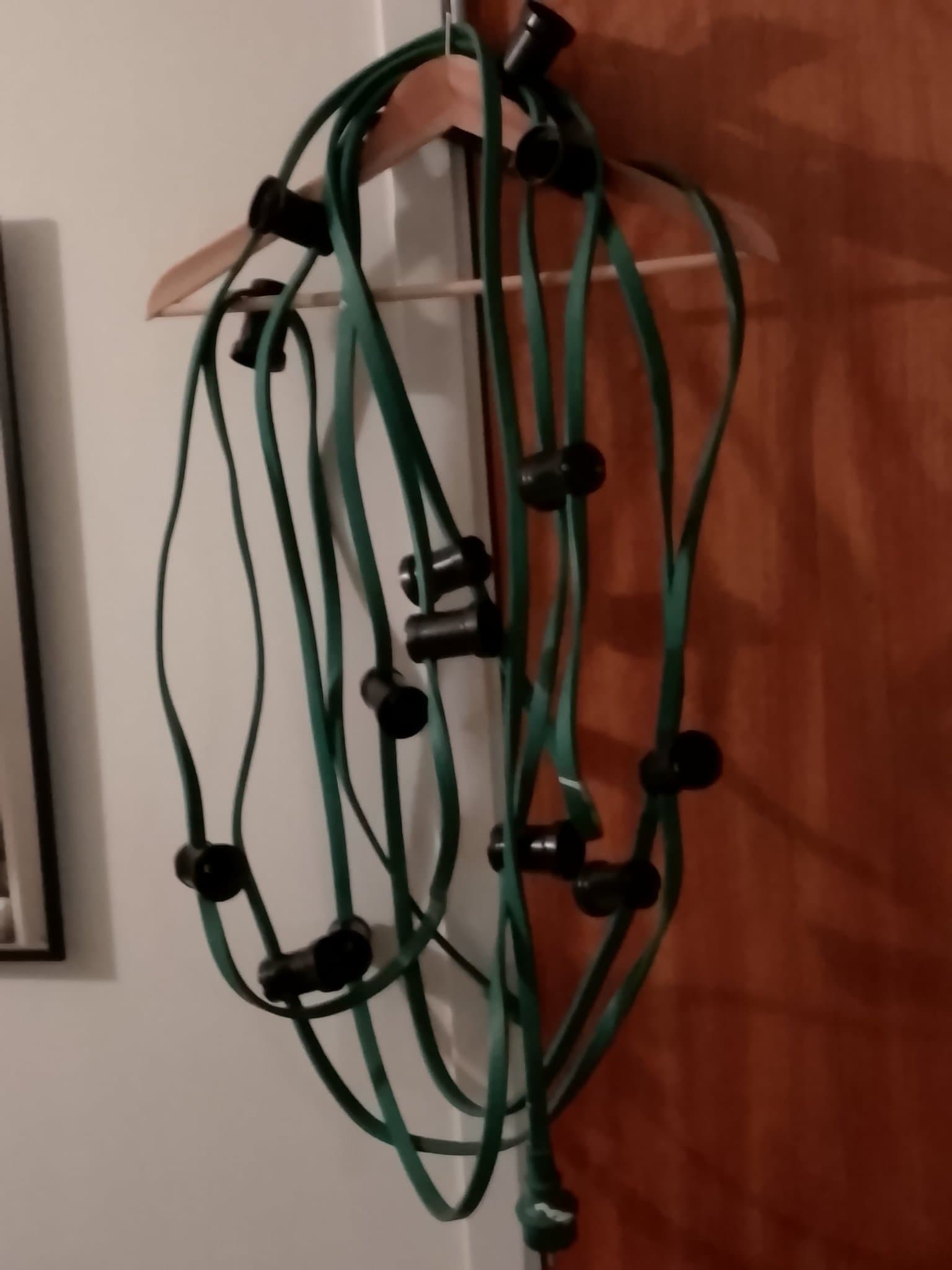 Ljusslinga med lampfästen