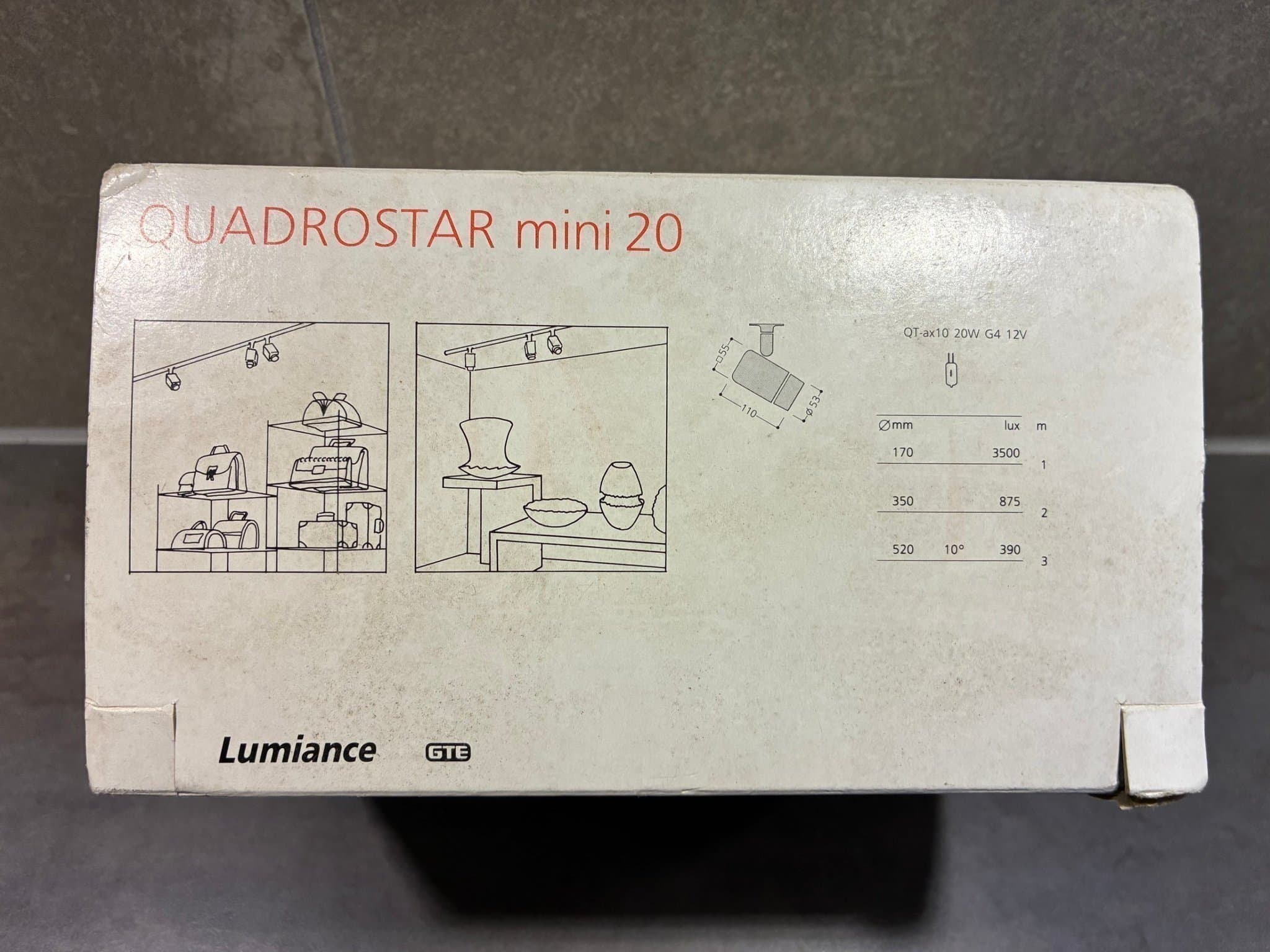 Helt ny / ouppackad QUADROSTAR Lumiance Mini 20 spotlight!