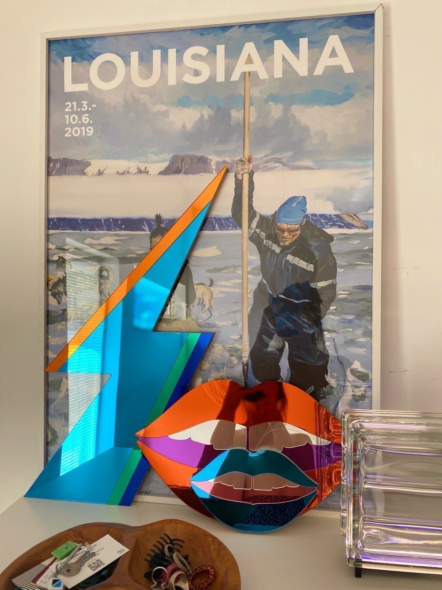 Nyskick spegel lips 21 x 13 cm