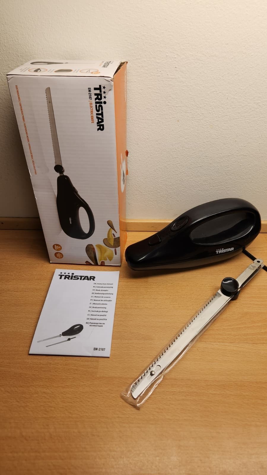 Tristar EM-2107 Elektrisk Kniv – 120W (Nyskick)