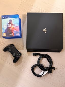 Playstation 4 Pro med spel