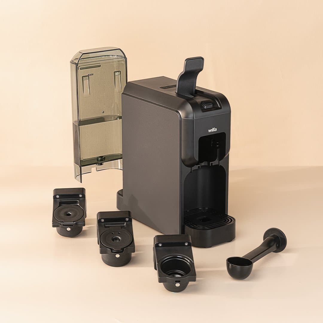 Wilfa Volo Capsule Mini Kaffekapselmaskin - 3 in 1 kaffemaskin (ny i kartong)