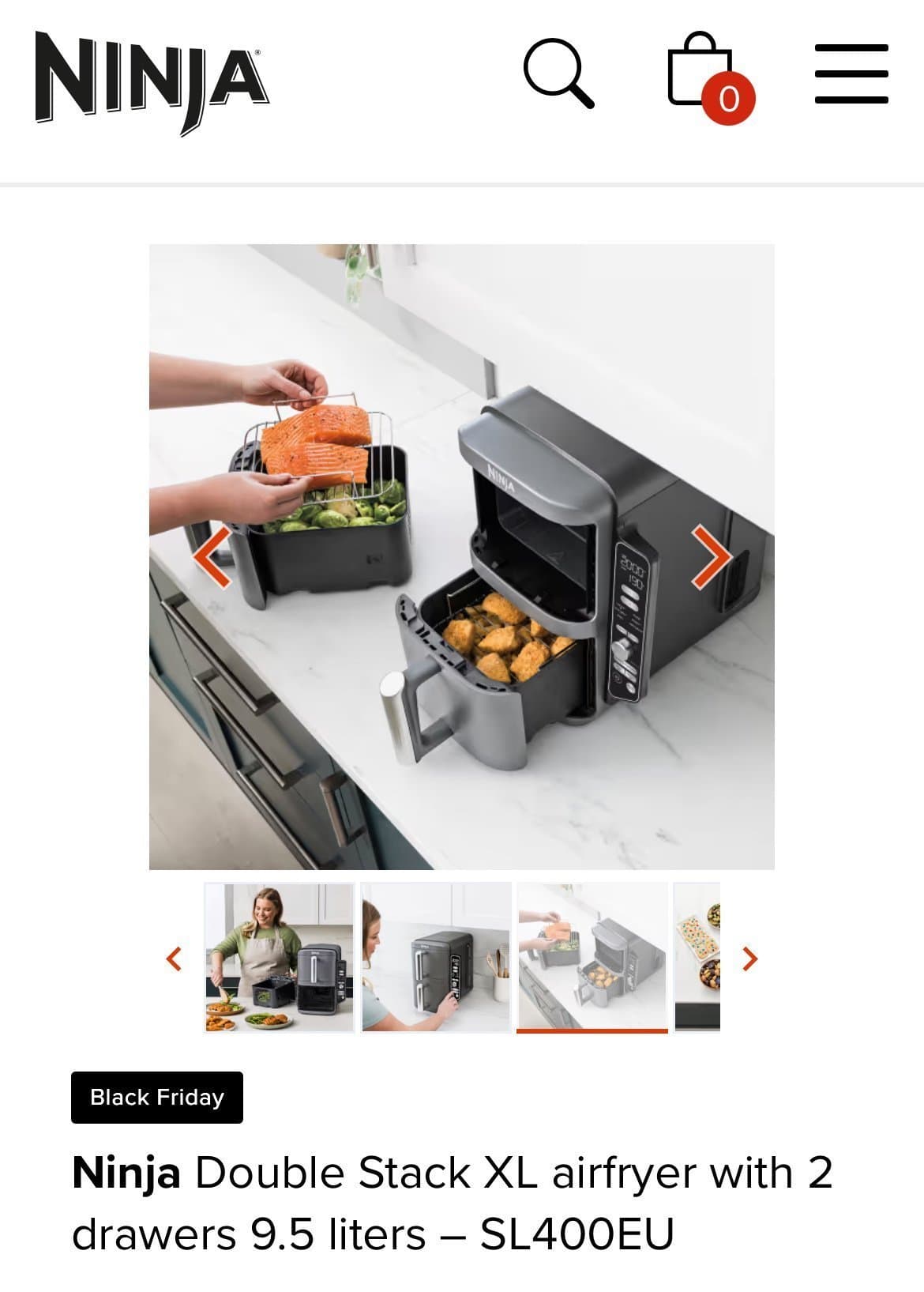 Ninja Double Stack XL Airfryer SL400EU