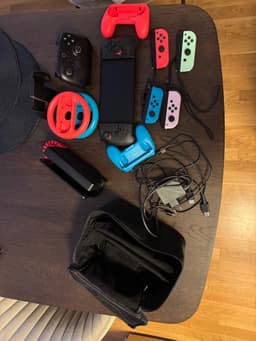 Nintendo Switch med tillbehör