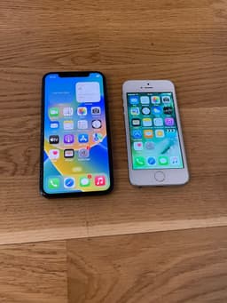 iPhone X + iPhone SE 64 GB