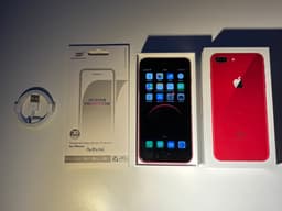 IPHONE 8 PLUS PRODUCT RED 64 GB I NÄRA NYSKICK 100% BATTERI