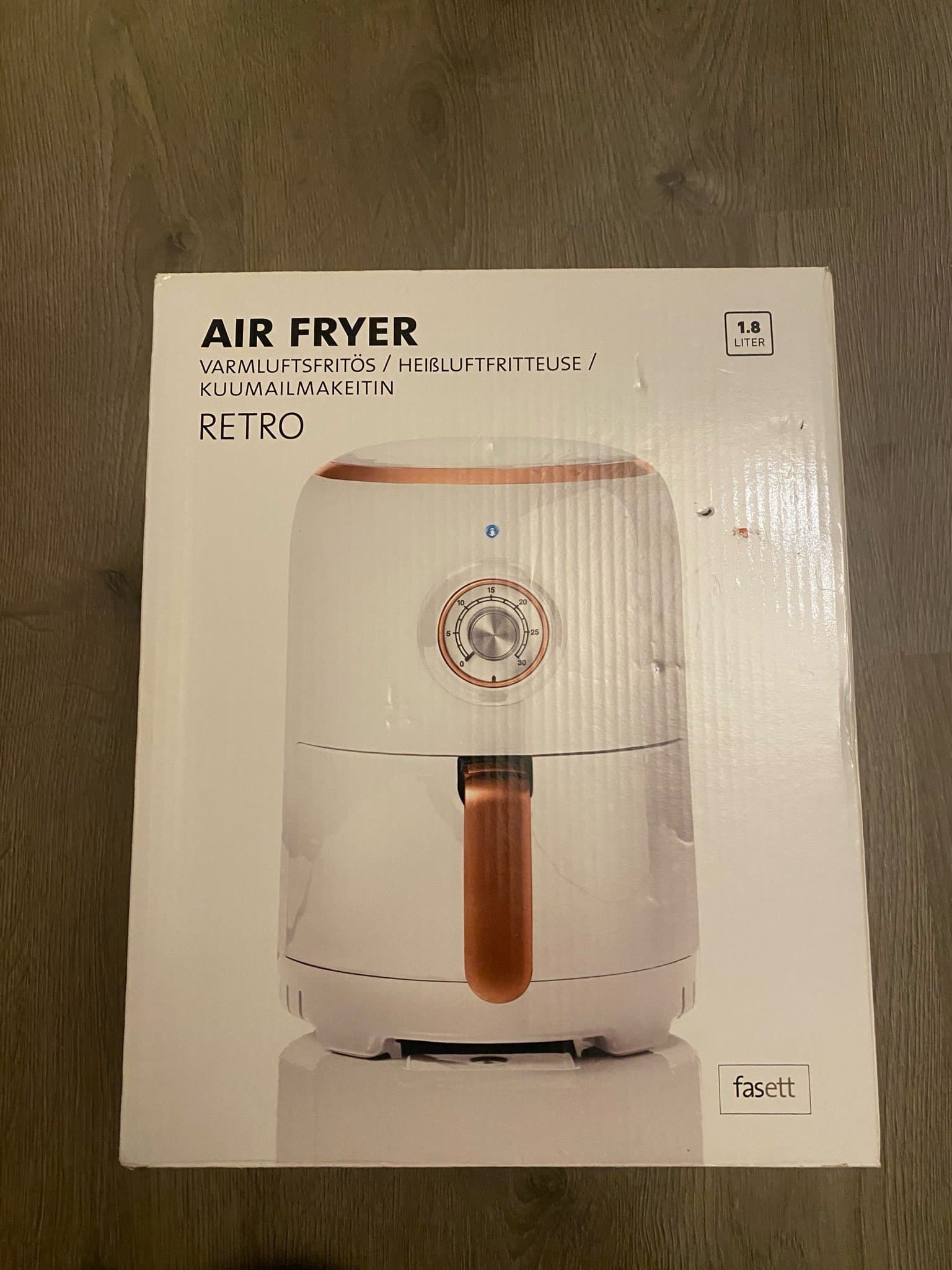 Fasett Air Fryer Retro 1.8 Liter