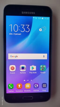 Samsung Galaxy J3. Mycket fint skick. 4G. Olåst. 5" Super AMOLED‑skärm