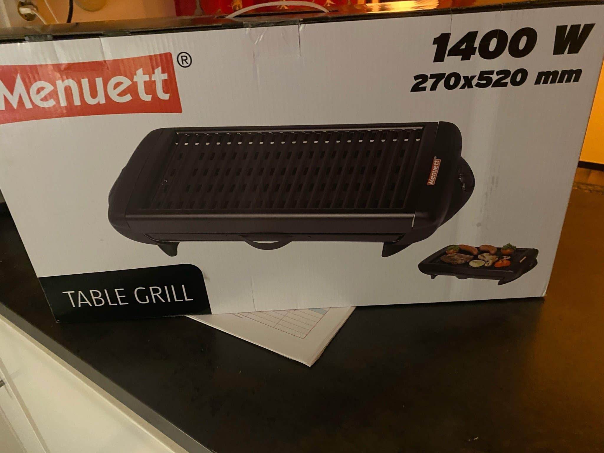 Menuett bordsgrill 1400 W