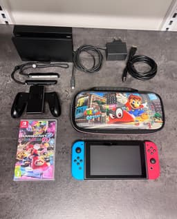 Nintendo Switch med Mario Kart 8 Deluxe
