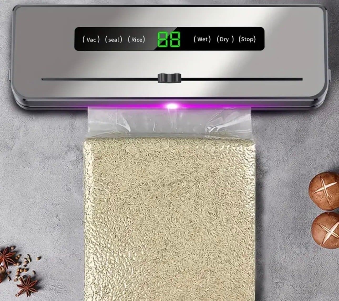 Vakuumförpackare med 10 vacuumpåsar