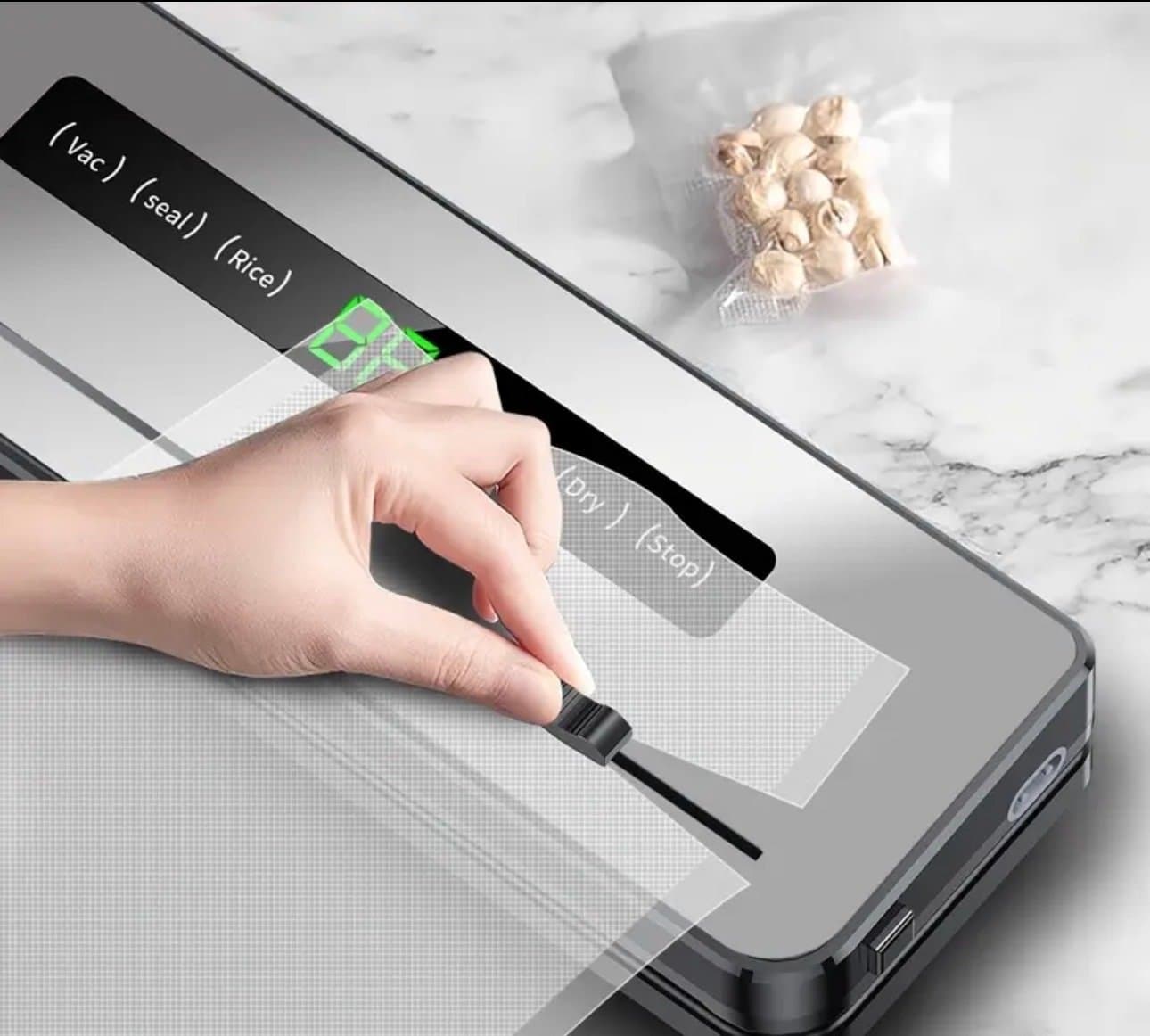 Vakuumförpackare med 10 vacuumpåsar