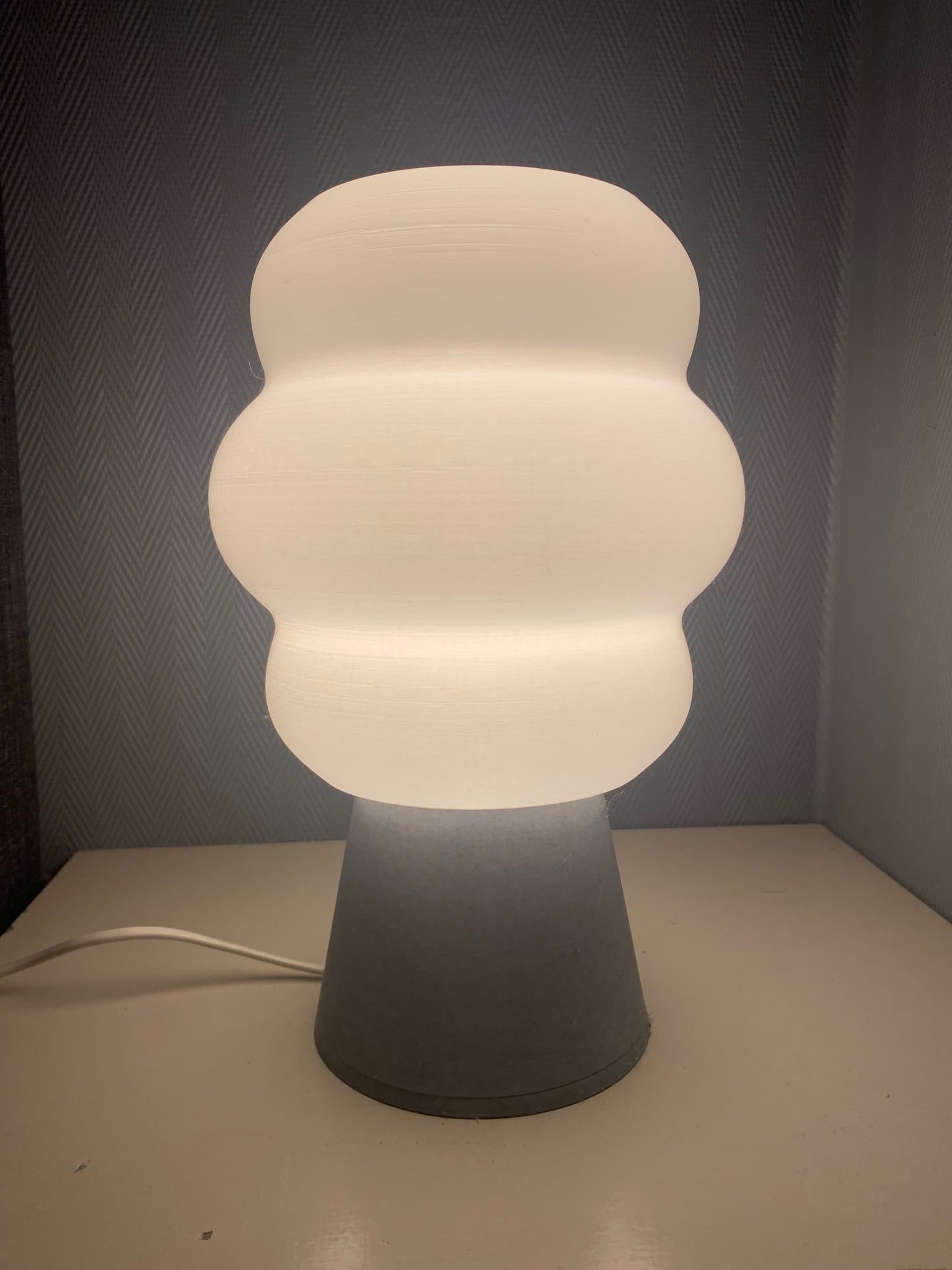 Bordslampa 3D-printad