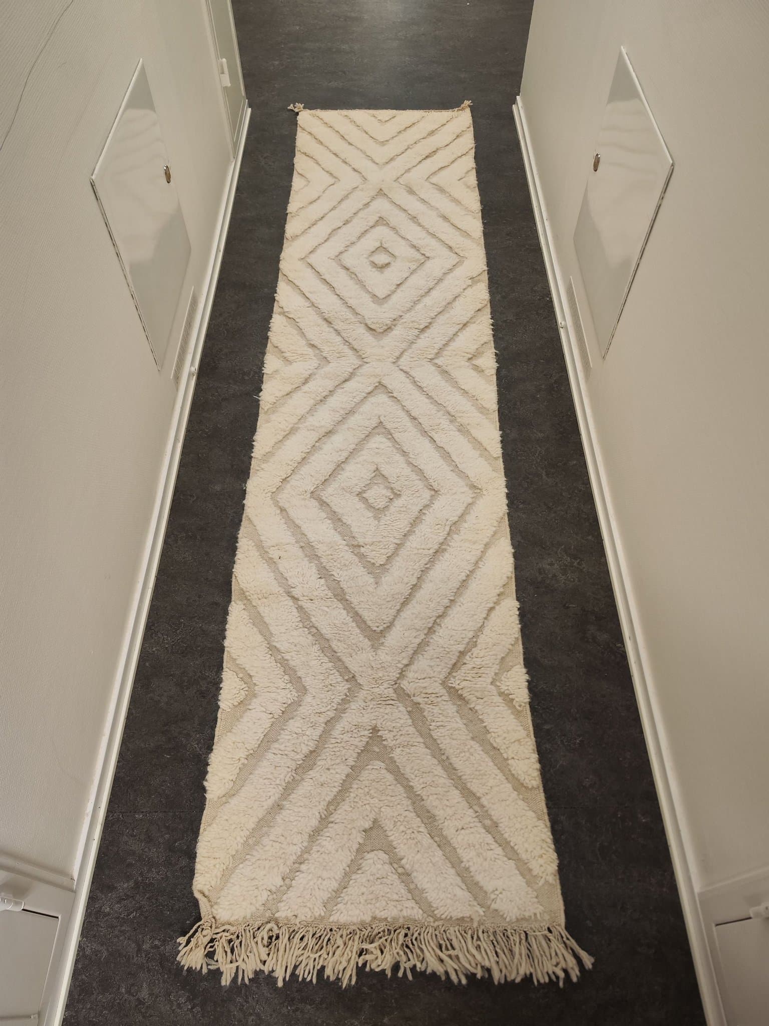 Helt ny äkta Berber Beni Ourain ull matta