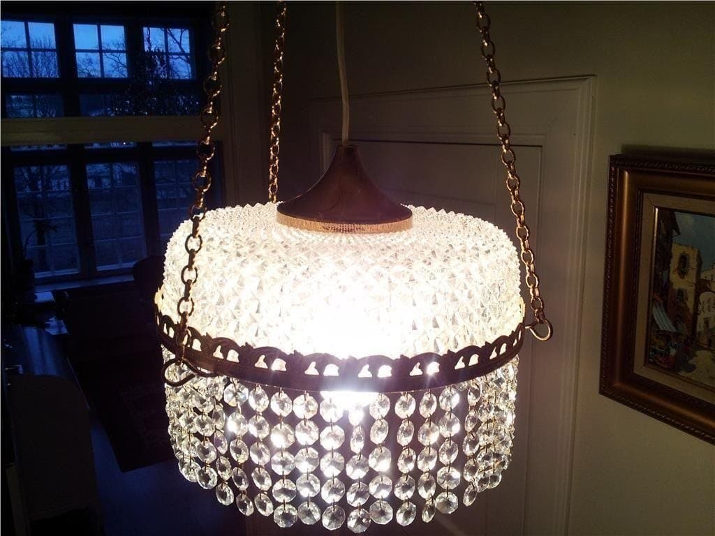 KRISTALLKRONA från Tjeckien, i PERFEKT skick! Tjeckiska fina kristaller!