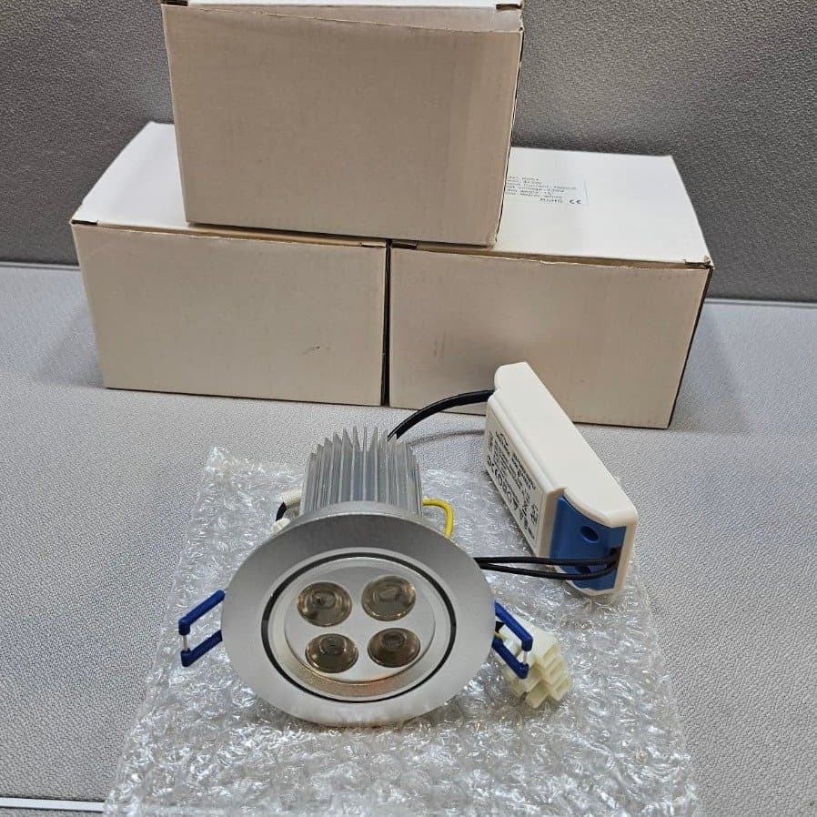 LED Spotlights 4x3W Varmvitt 3st