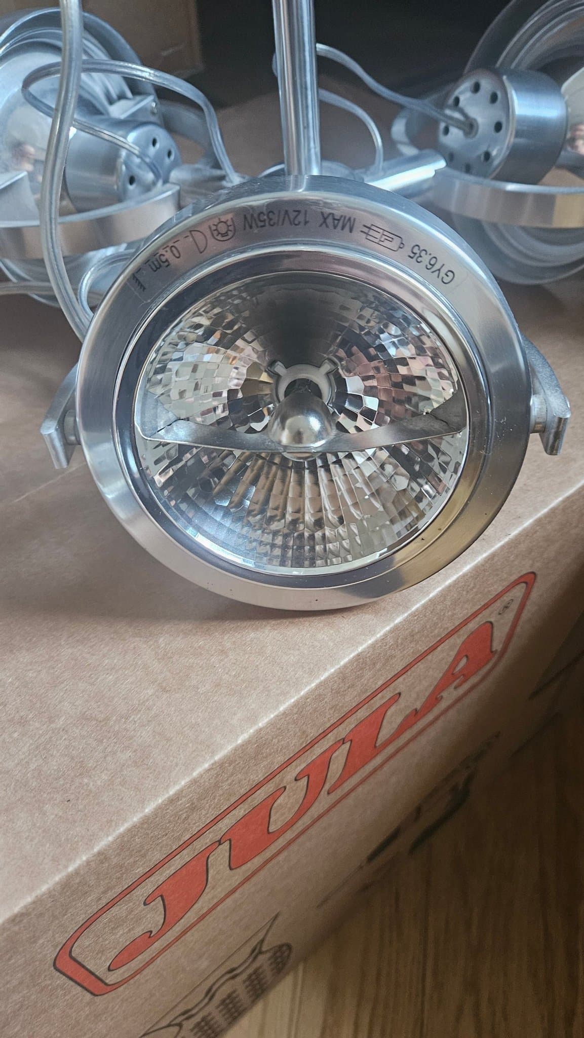 Unik industriell/postmodern IKEA Klimat Spotlight