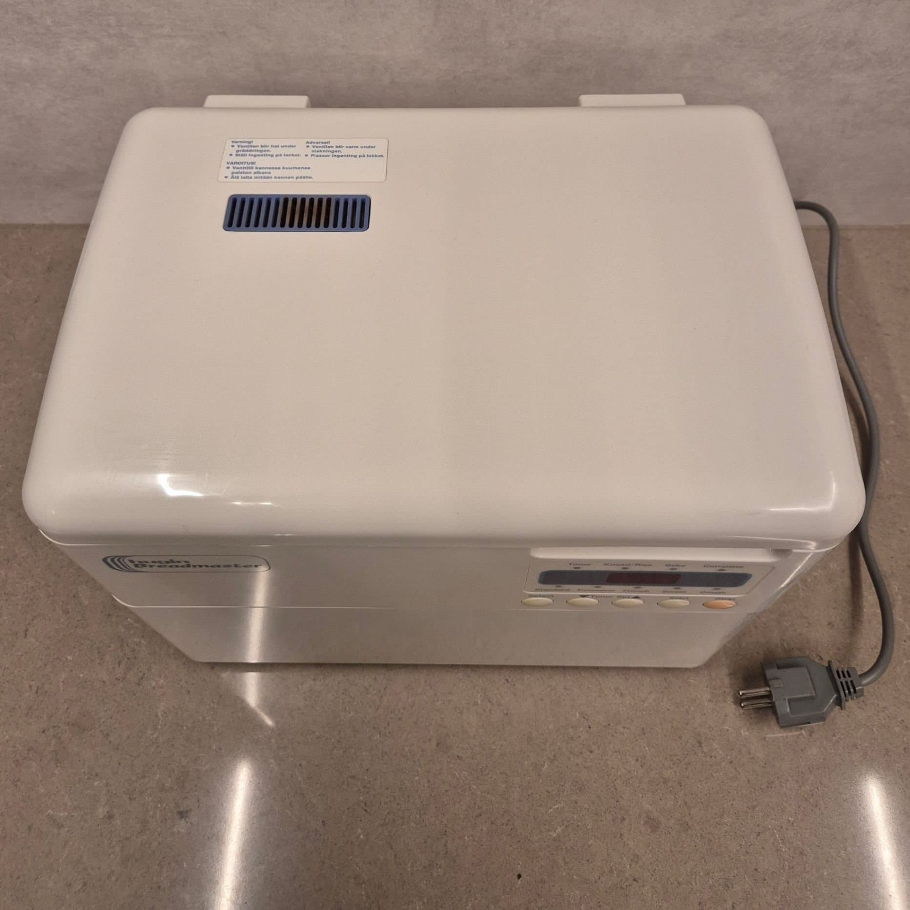 Hugin Breadmaster HB-10W Brödmaskin / Bakmaskin - Retro / Vintage