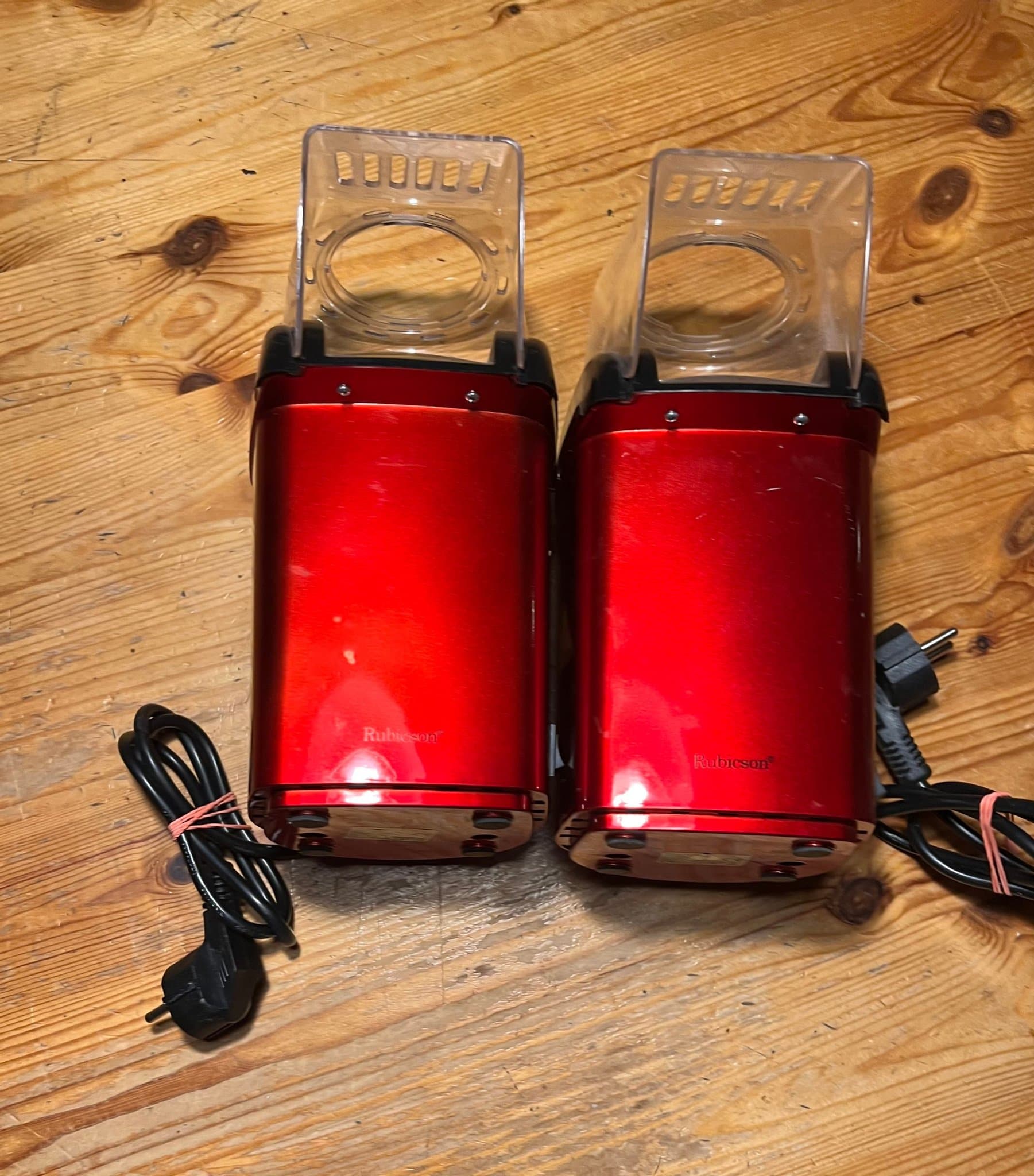 2 st Rubicson Popcornmaskiner