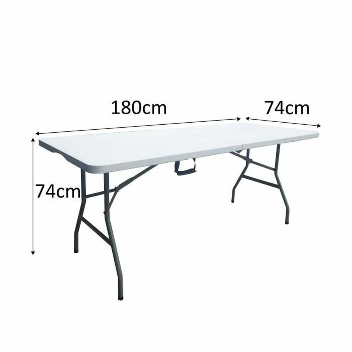 Fällbart bord Metall/Plast 180 × 75 × 74 cm – Fri frakt