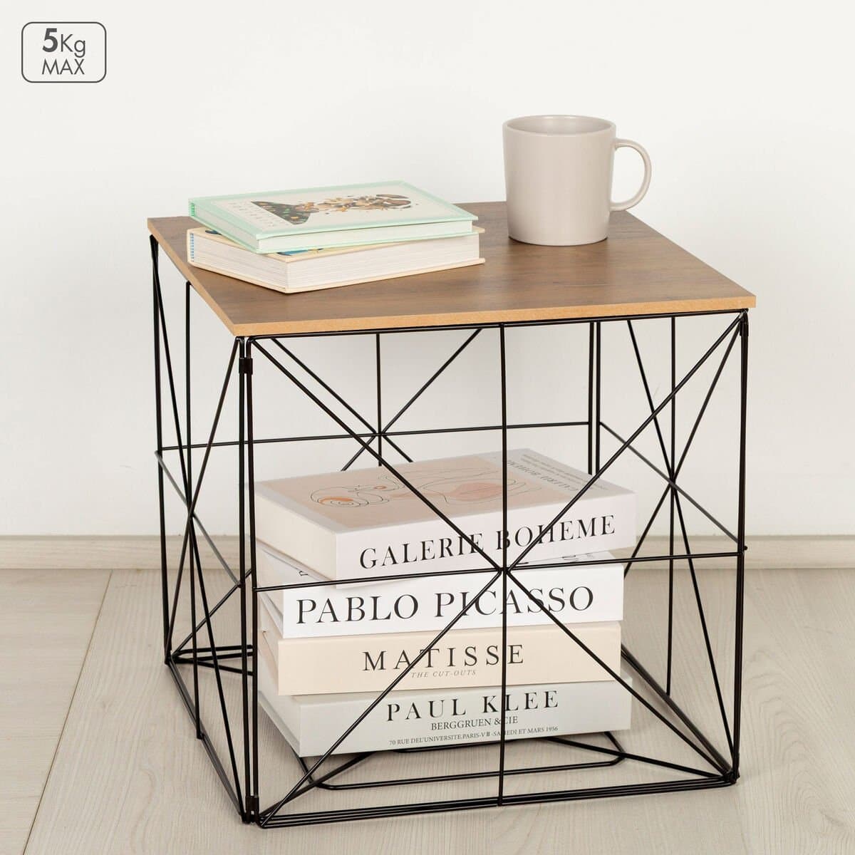 Sidobord Max Home Järn/MDF (4 enheter) – Fri frakt