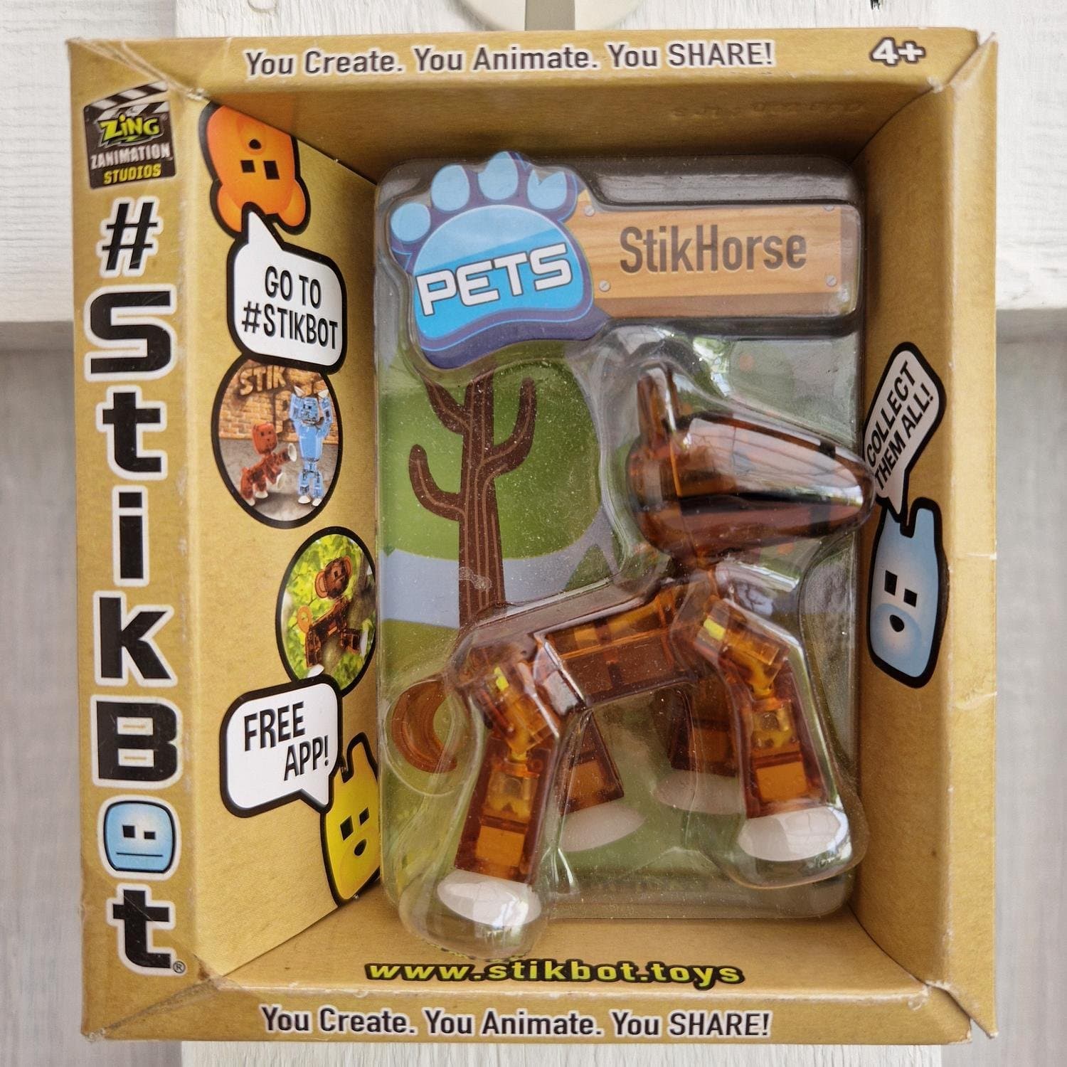 Zing StikBot Pets StikHorse Amber Figure - Poseable Stop Motion Toy 2017