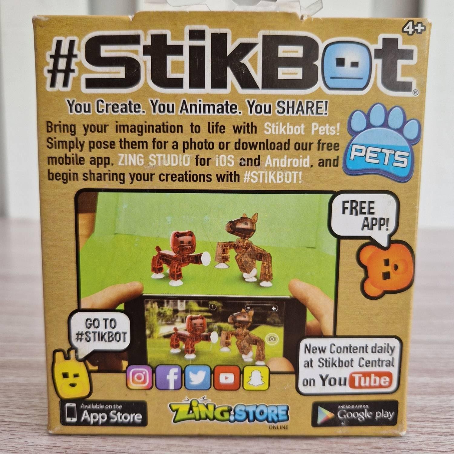 Zing StikBot Pets StikHorse Amber Figure - Poseable Stop Motion Toy 2017