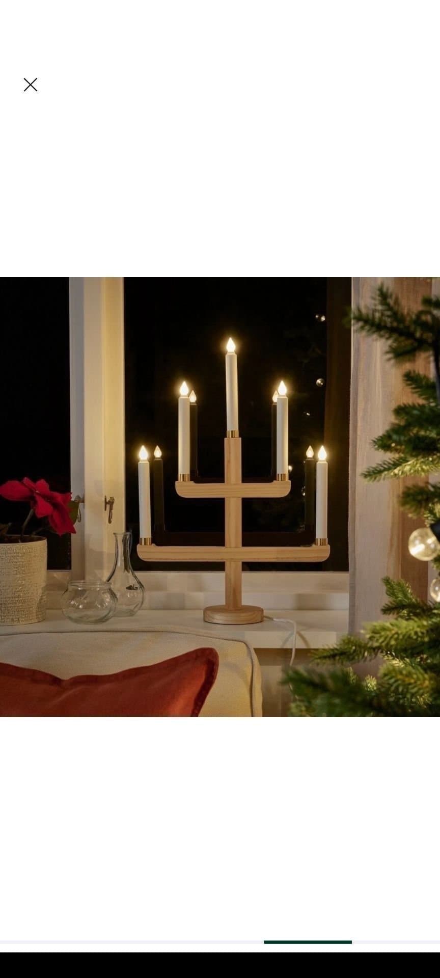 Elektrisk ljusstake med 5 ljus, LED